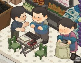 90系列——飘香粮油铺_绘画作品