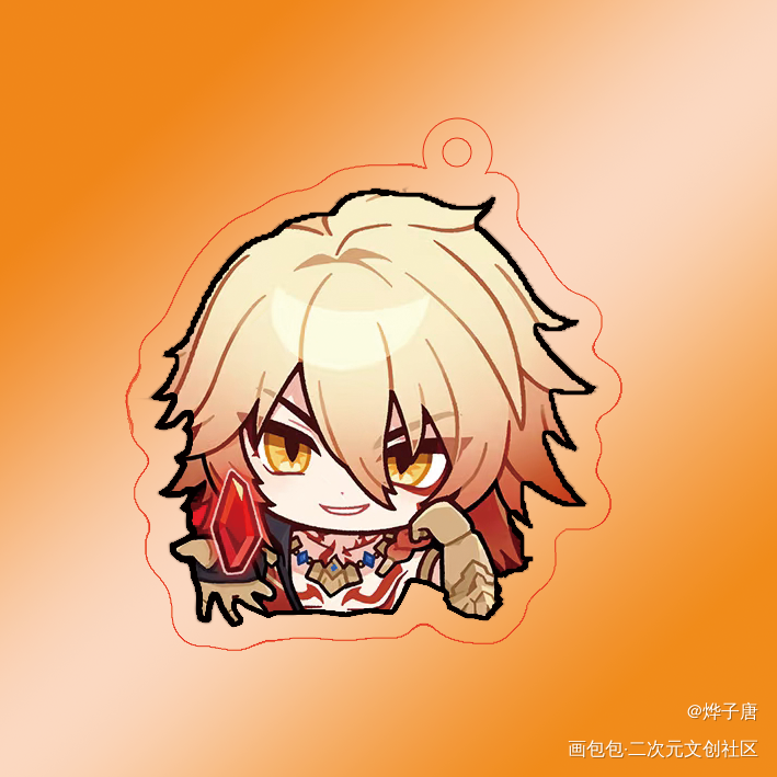 彩窗亚克力练习_崩坏星穹铁道万敌美工周边设计绘画作品
