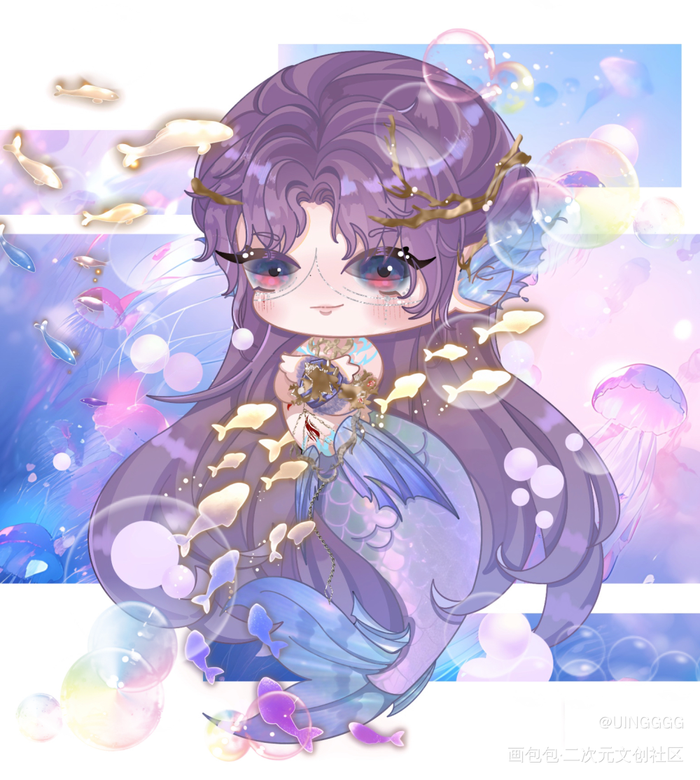 海神海神🧜🏻‍♂️_恋与深空恋与深空祁煜祁煜绘画作品