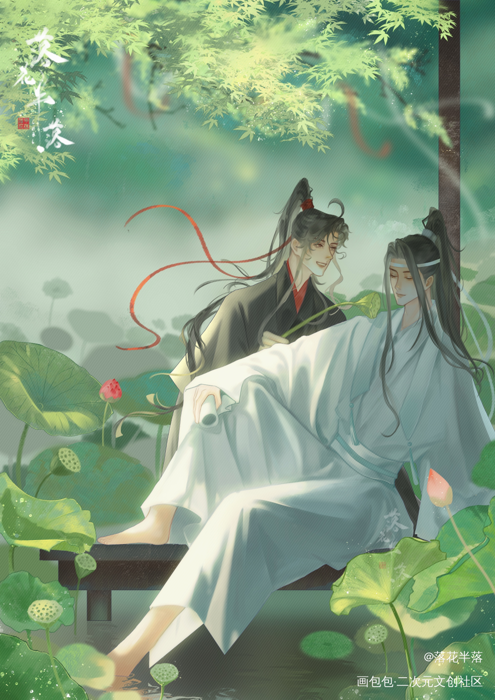 忘羡夏日限定_绘画作品