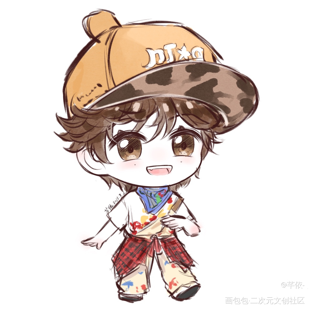 可爱的梓渝_我要上首推同人摸鱼绘画绘画作品