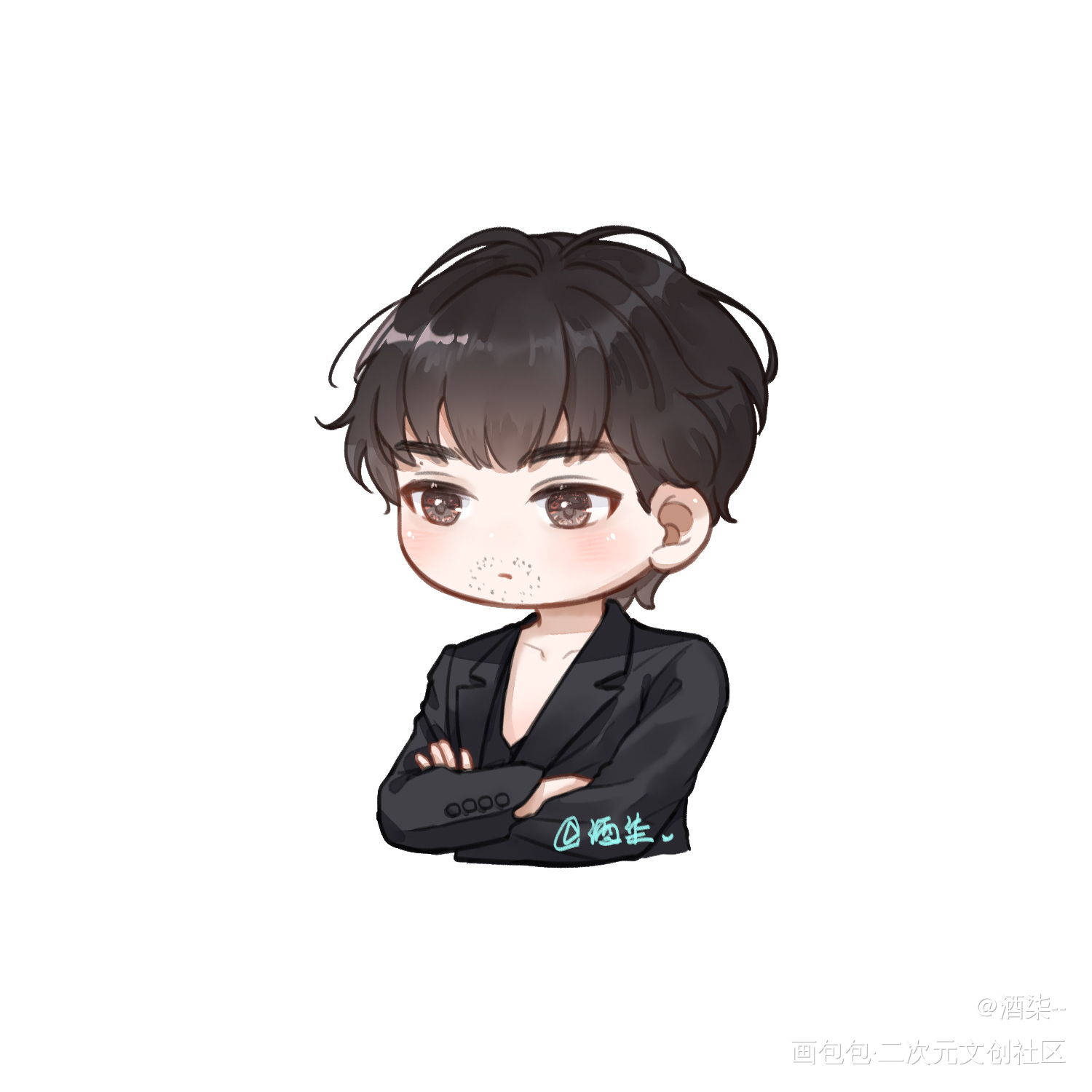 逆爱_逆爱柴鸡蛋Q版人物顺恨绘画作品