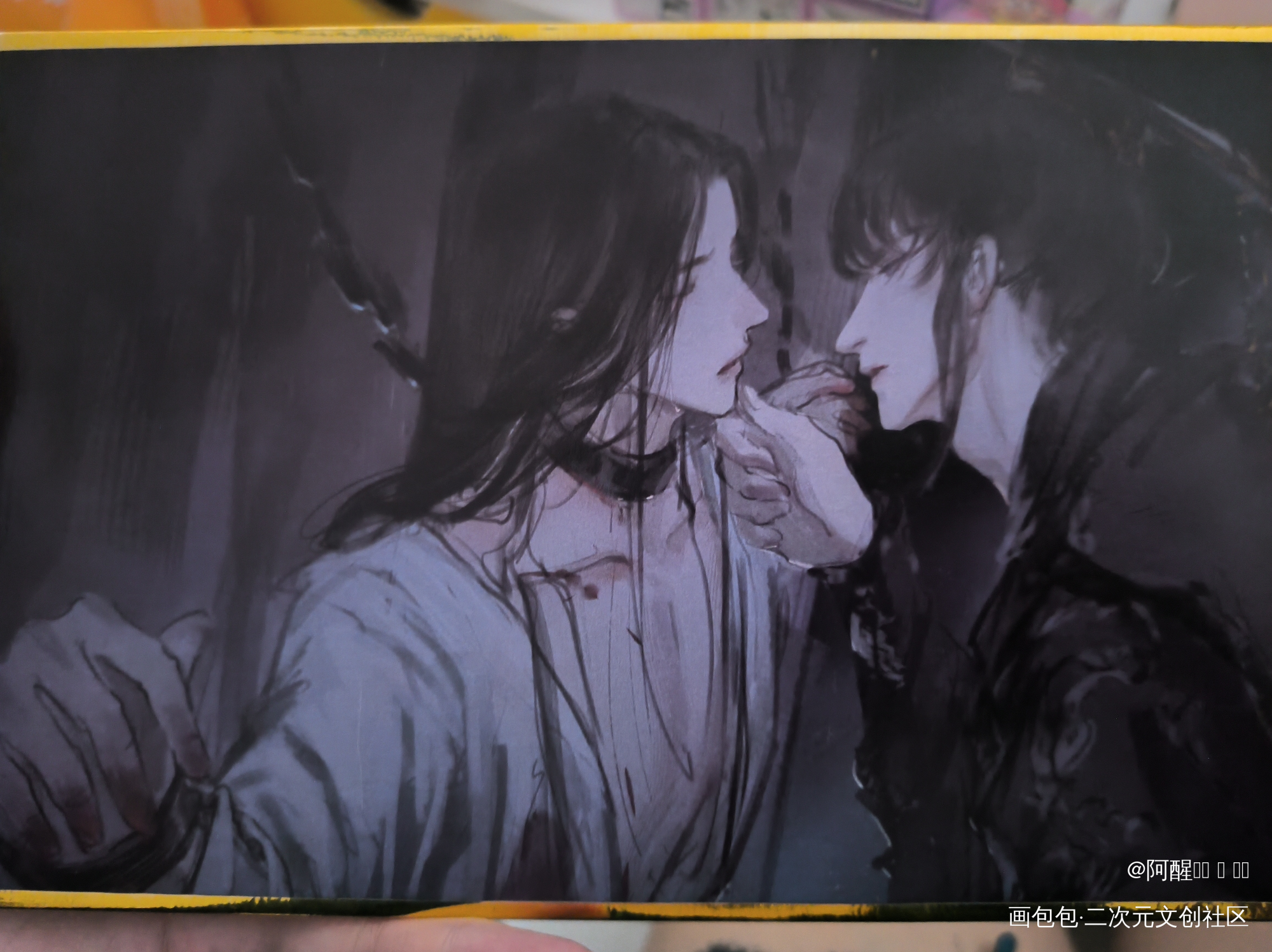 很美啊~_二哈和他的白猫师尊授权返图绘画作品