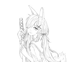 摸鱼_绘画作品