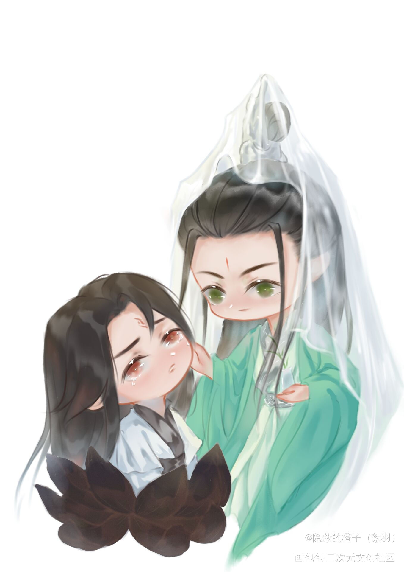 冰秋_人渣反派自救系统洛冰河·人渣反派自救系统沈清秋·人渣反派自救系统绘画作品