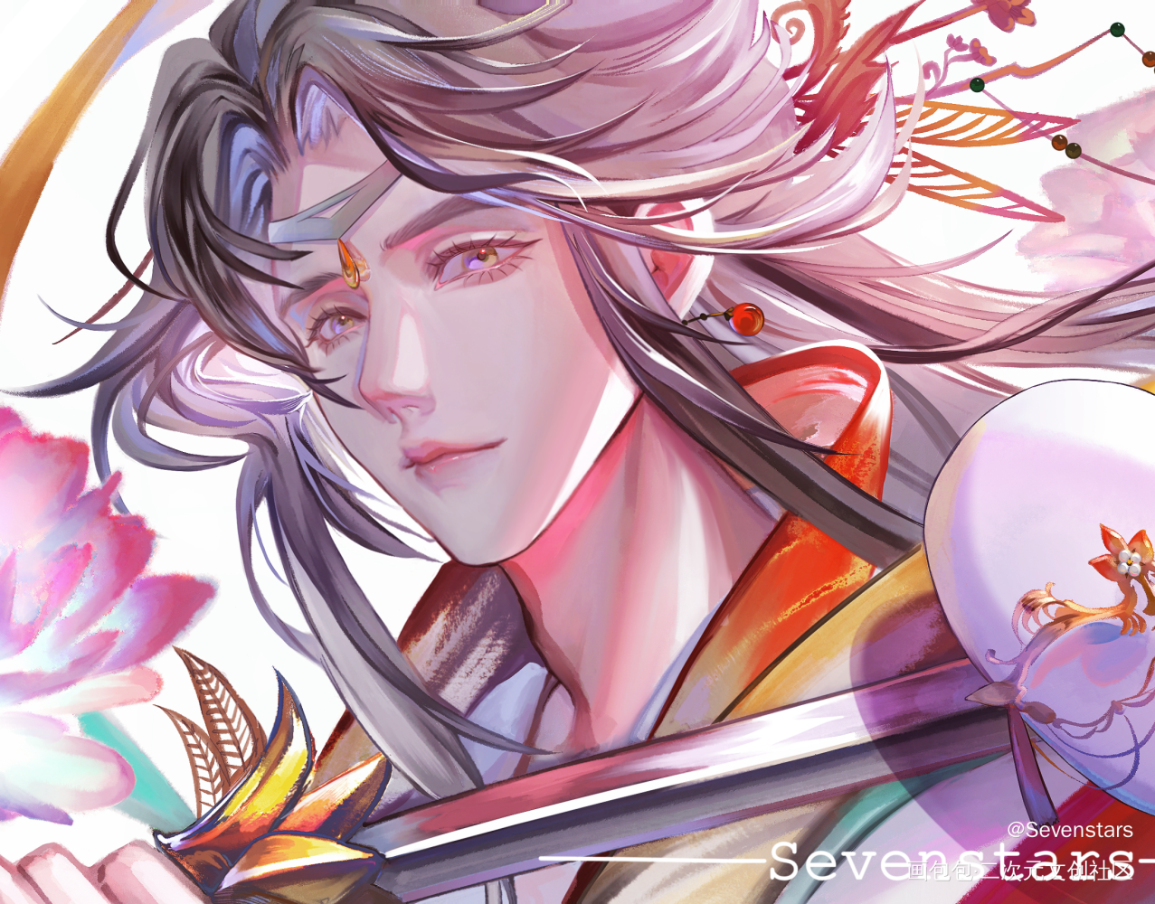谢怜715生日快乐_天官赐福谢怜谢怜0715生日快乐绘画作品