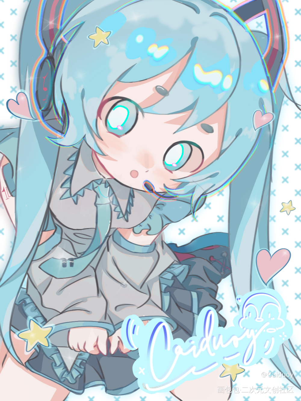 是我们的未来酱呀_初音未来初音初音miku绘画作品