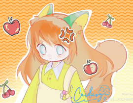 🍎🦊🍒_绘画作品