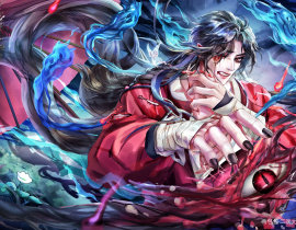 画了血雨探花 花城0610生日祝_绘画作品