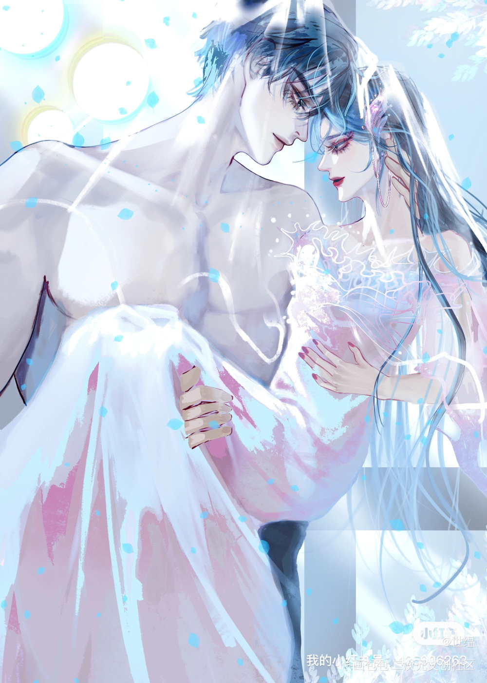 婚礼_画画绘画绘画作品