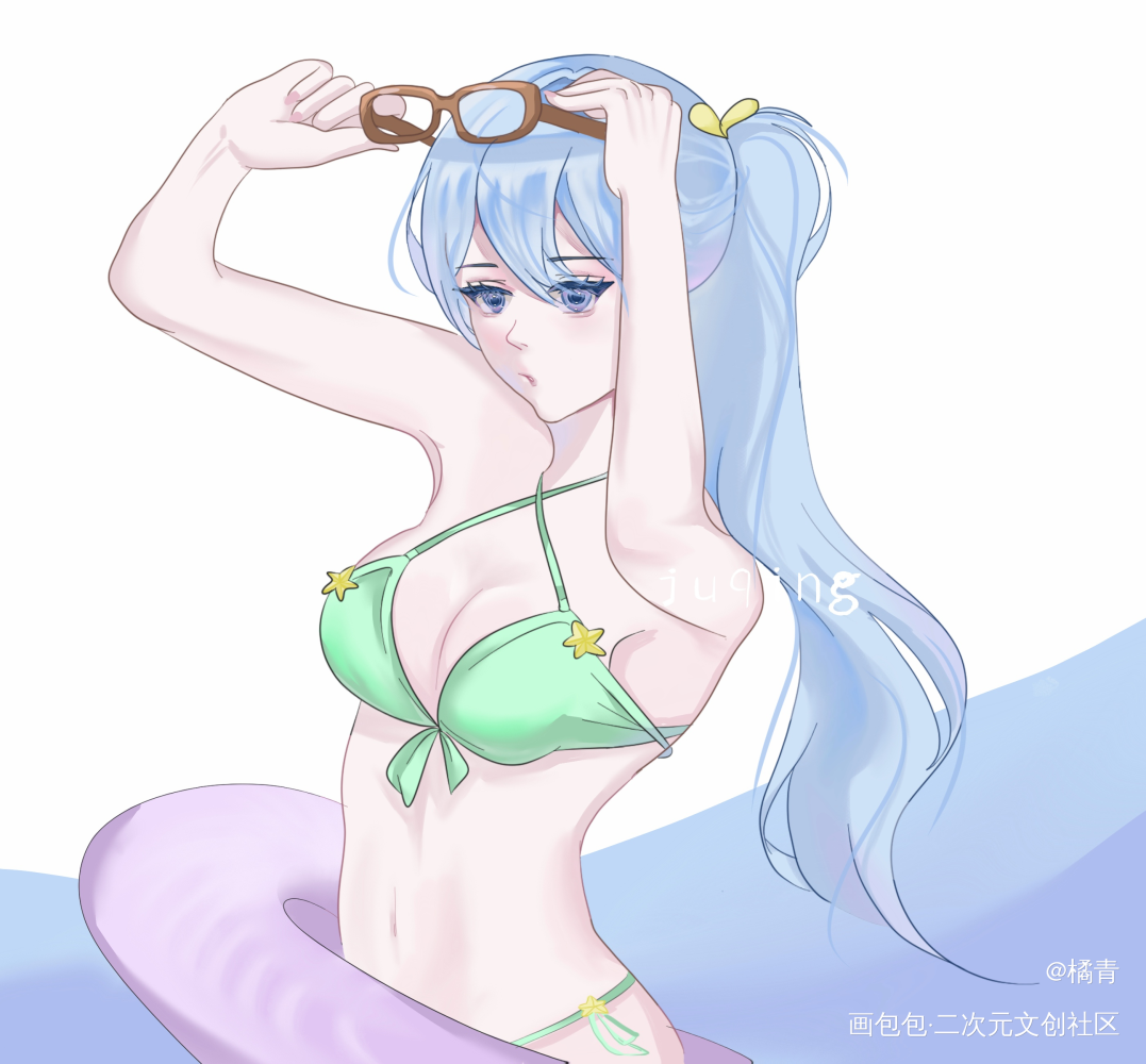 熱晕了°！_橘夏x绘画作品
