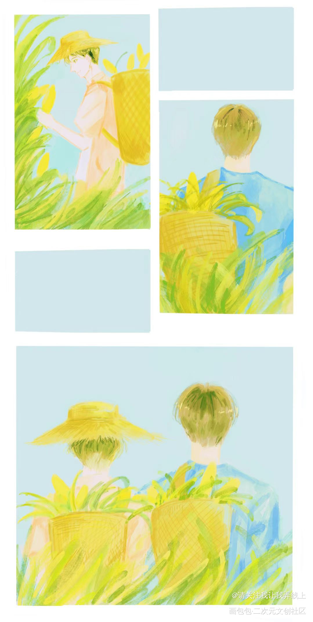 囚于永夜渔村漫画_囚于永夜李述温然顾昀迟私人稿件绘画作品