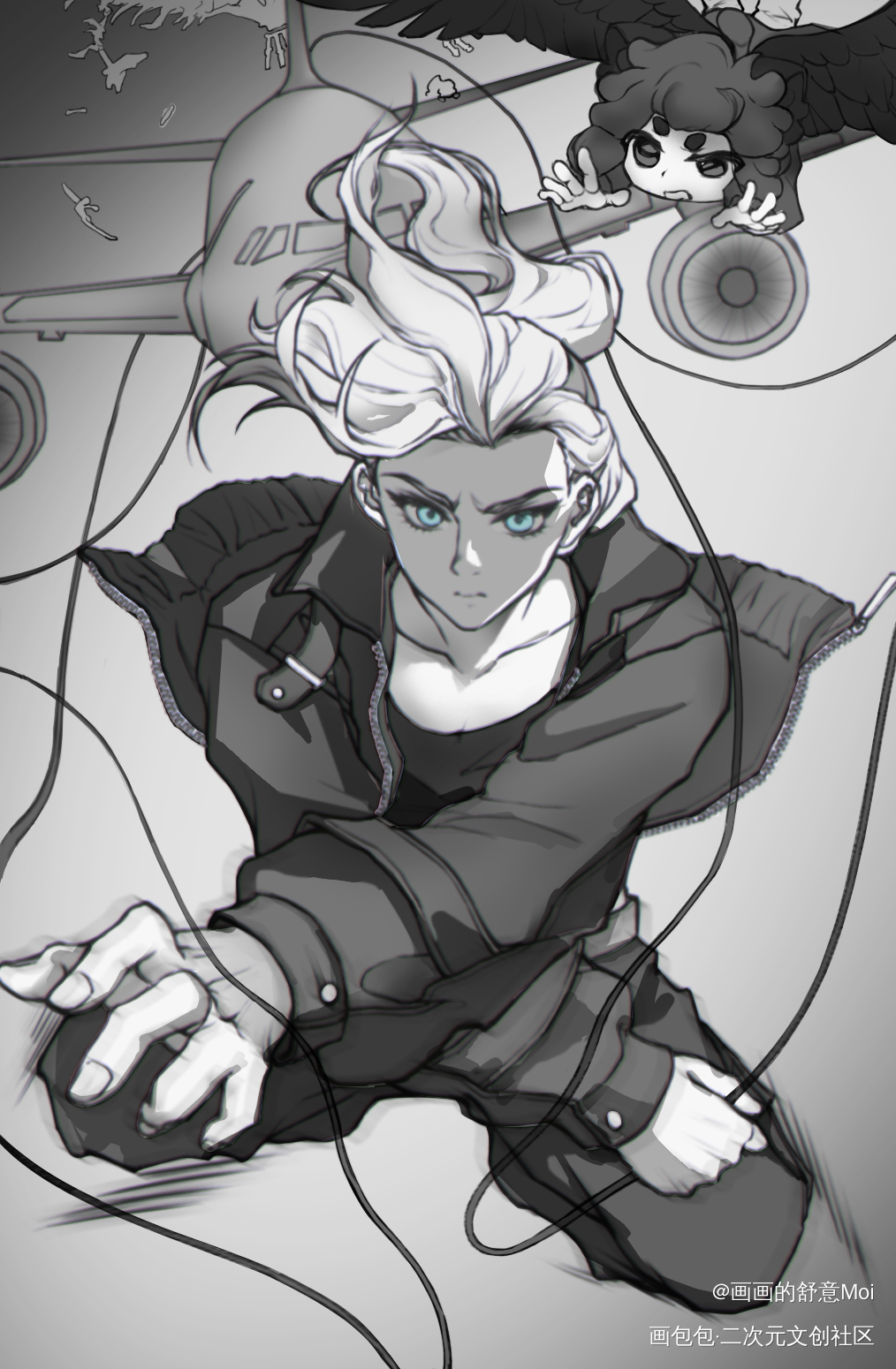 鹿野师姐(ฅ´ω`ฅ)  _罗小黑战记插画同人绘画作品