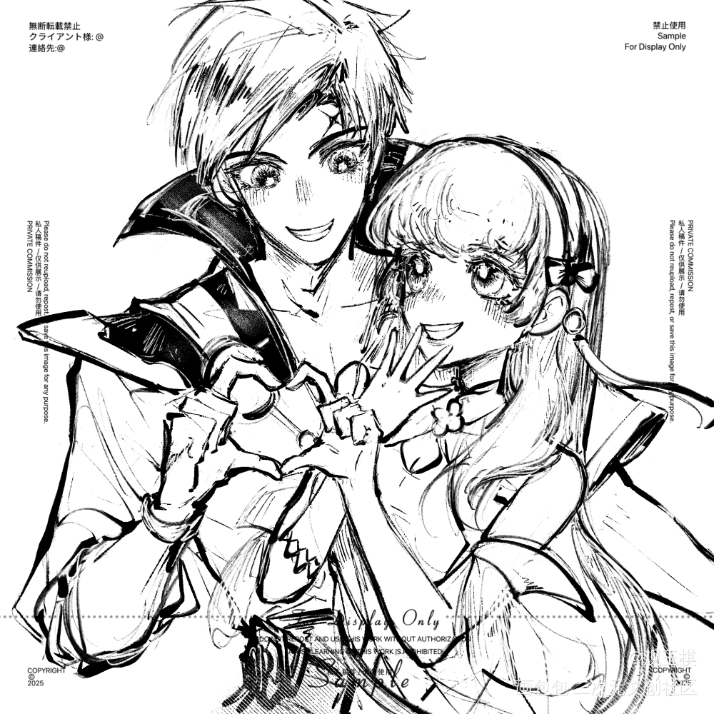曜施比心_王者荣耀曜施绘画作品