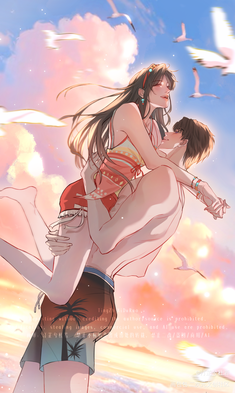 吹海风_恋与深空夏以昼绘画作品