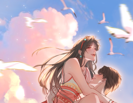 吹海风绘画作品