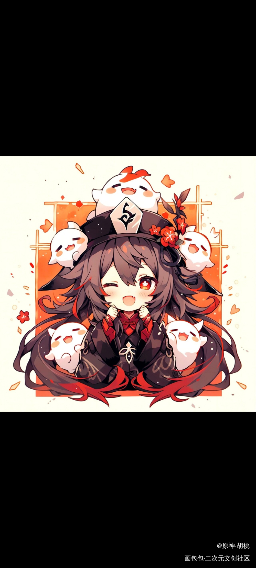 _胡桃·原神绘画作品