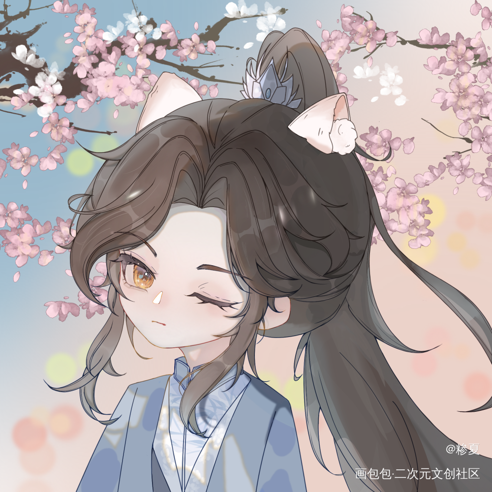 _二哈和他的白猫师尊楚晚宁绘画作品