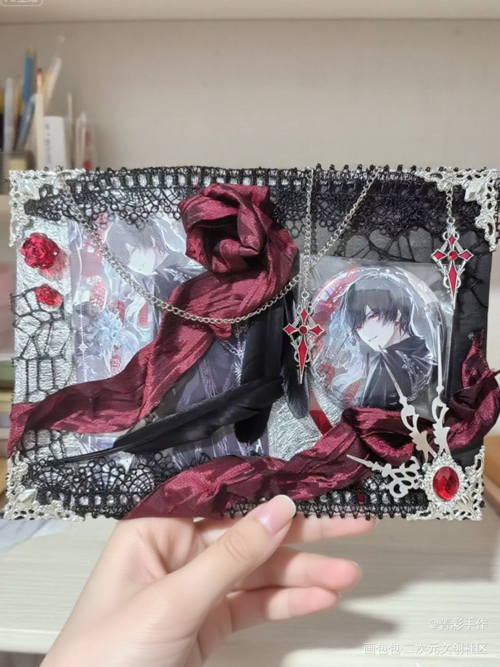 黑红色痛板_痛板痛包绘画作品