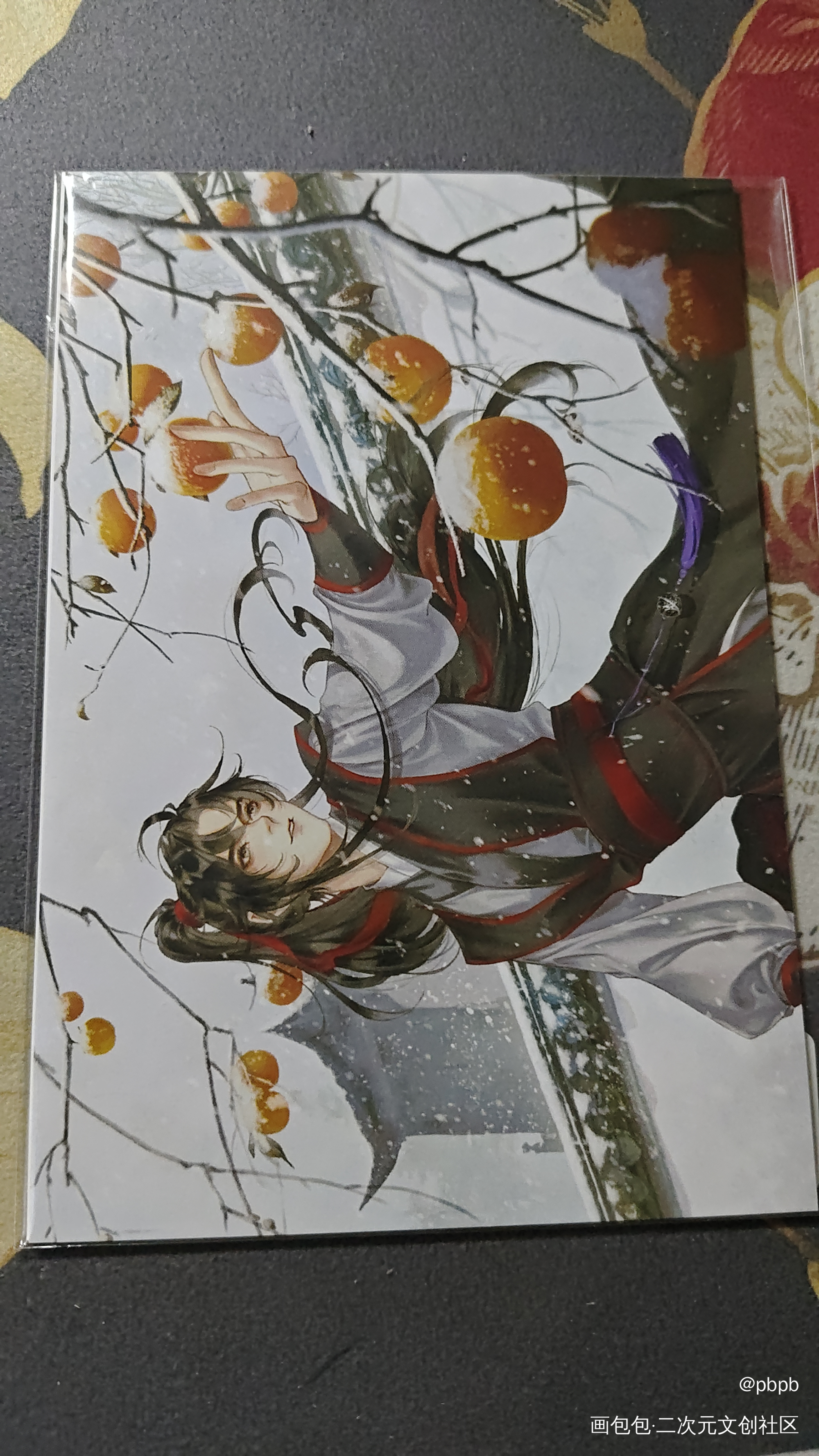 摘柿子喽_魔道祖师授权返图绘画作品