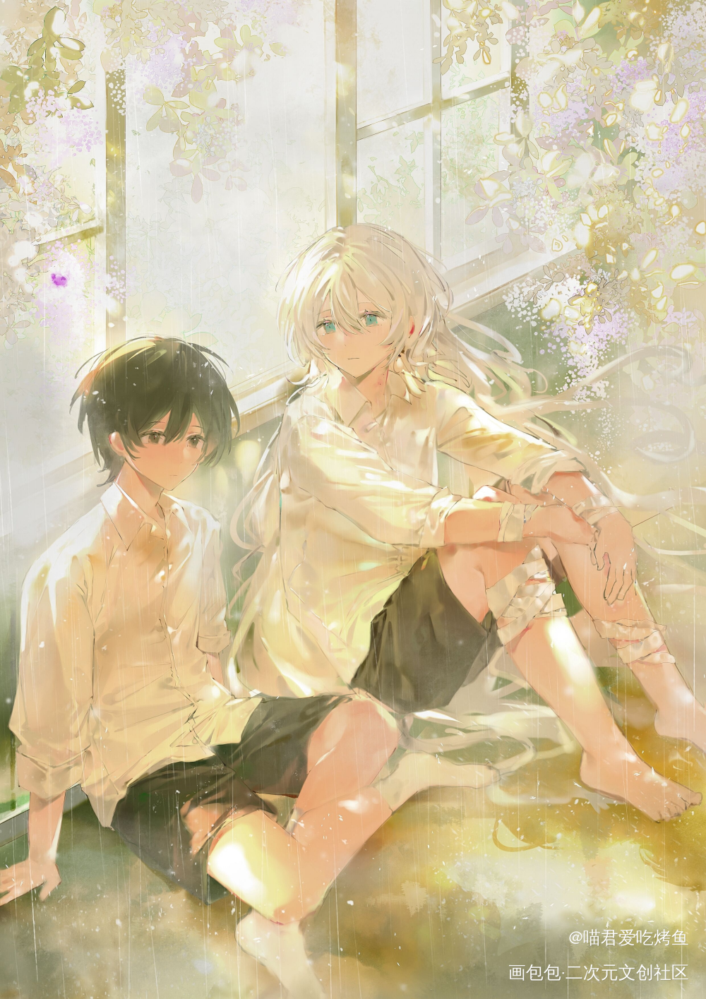 福利院的雨_我在惊悚游戏里封神绘画作品