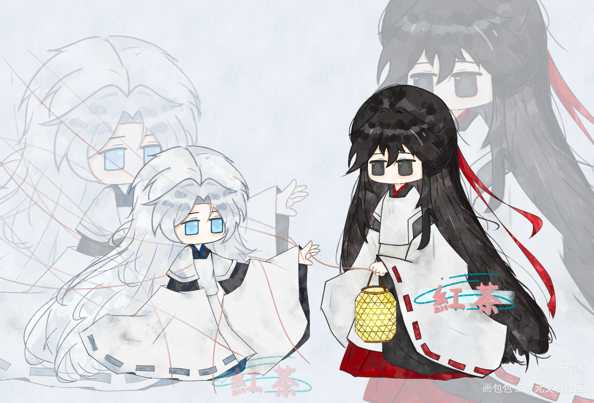 邪神祭的塔柳(≧∇≦)/_我在惊悚游戏里封神塔柳绘画作品