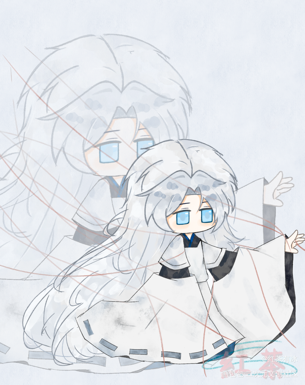 邪神祭的塔柳(≧∇≦)/_我在惊悚游戏里封神塔柳绘画作品