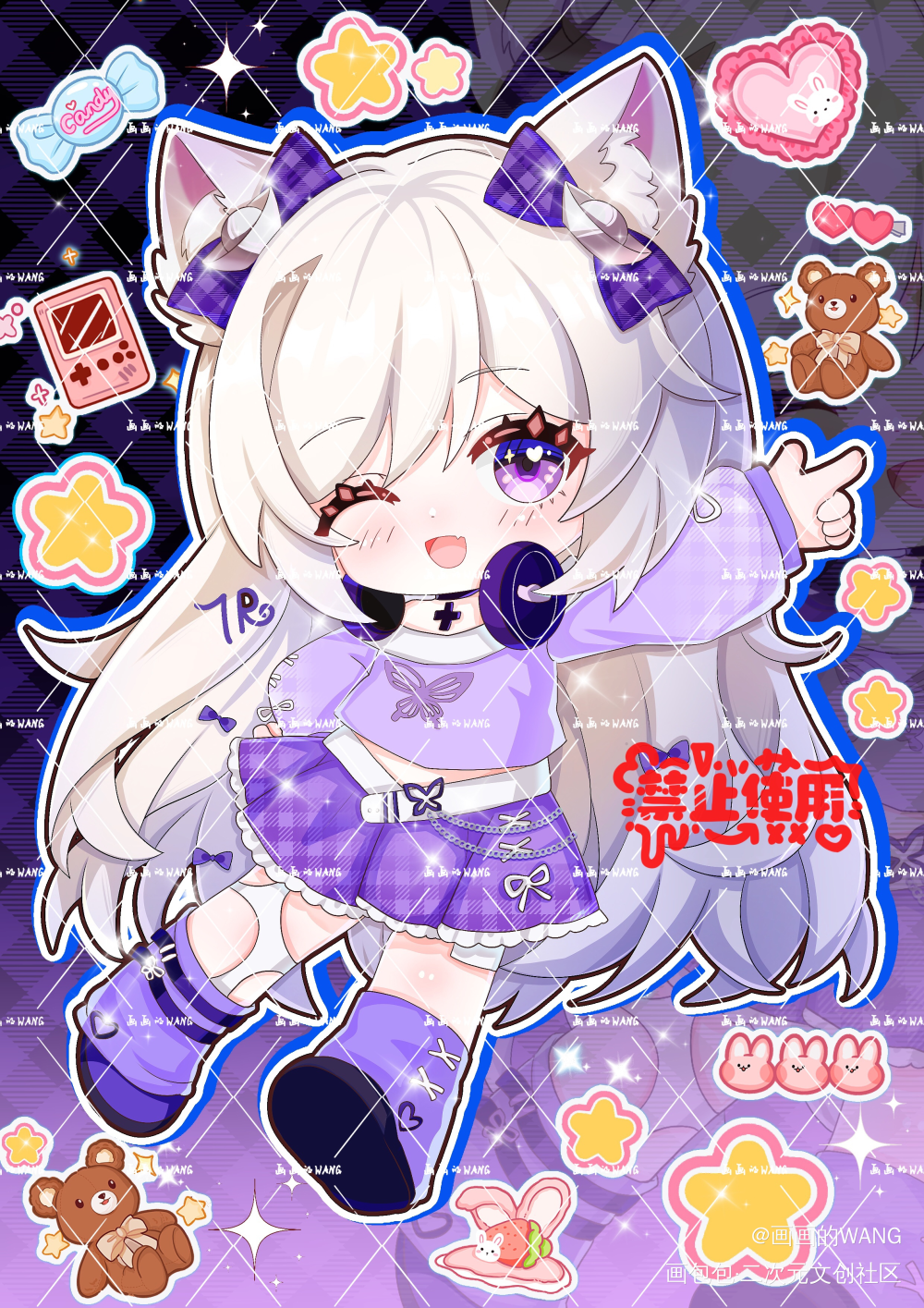 会不会让你心动_Q版绘画作品