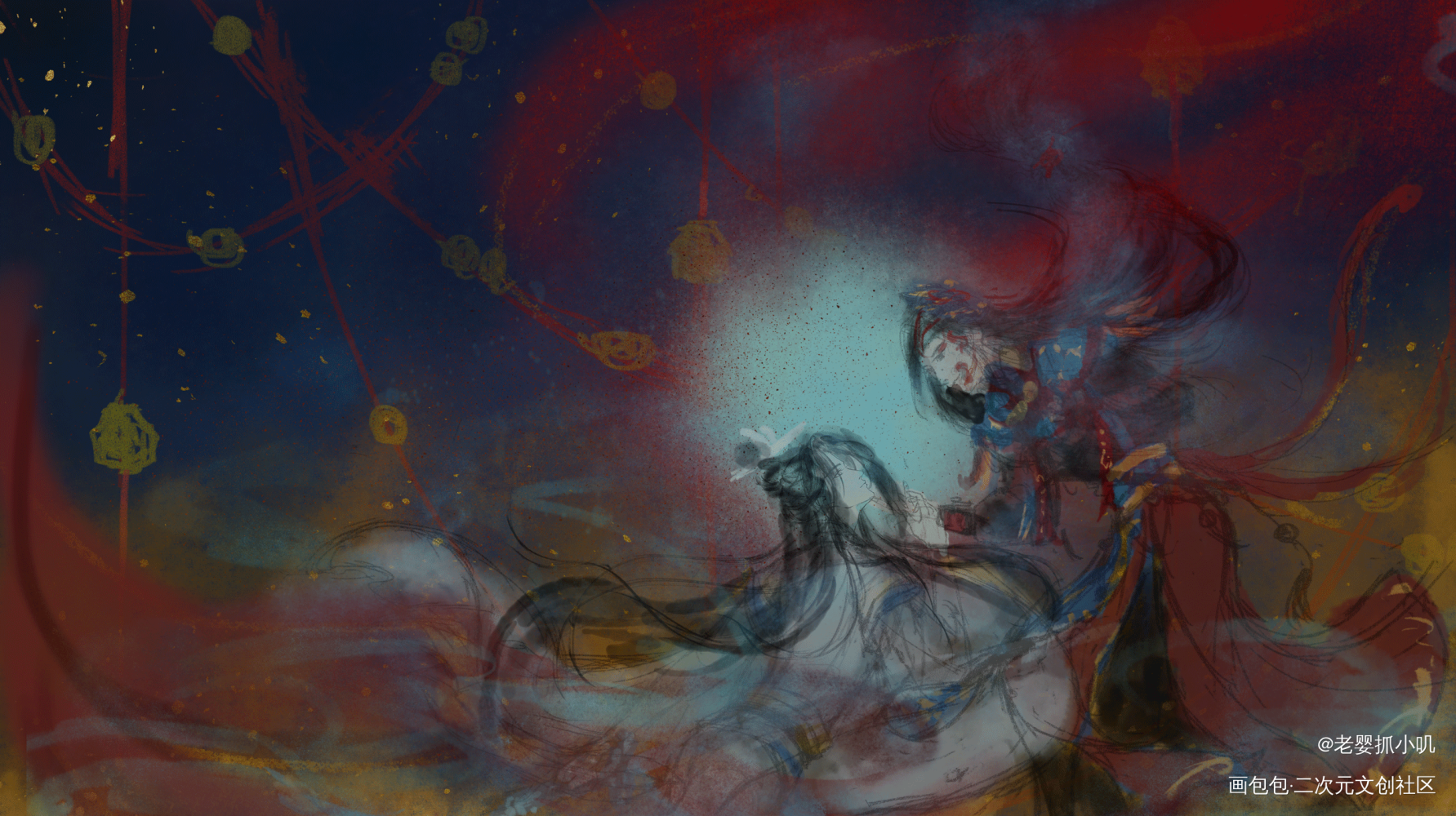 七夕快乐_魔道祖师忘羡绘画作品