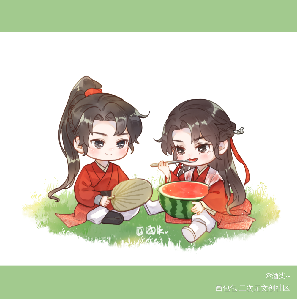 _将进酒Q版同人绘画作品