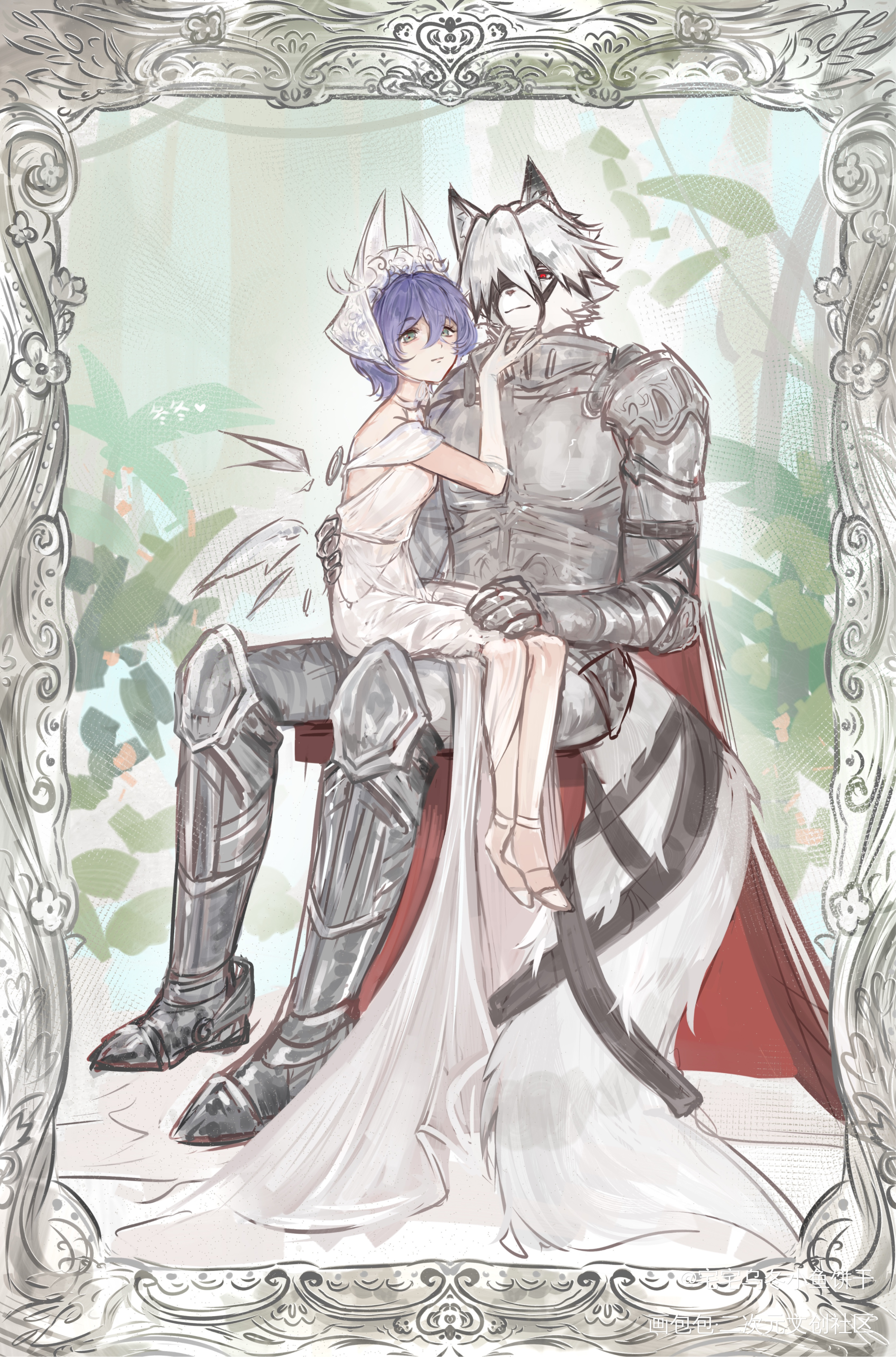 【莱铃】月光骑士_莱铃绝区零铃冯·莱卡恩绝区零绘画绘画作品