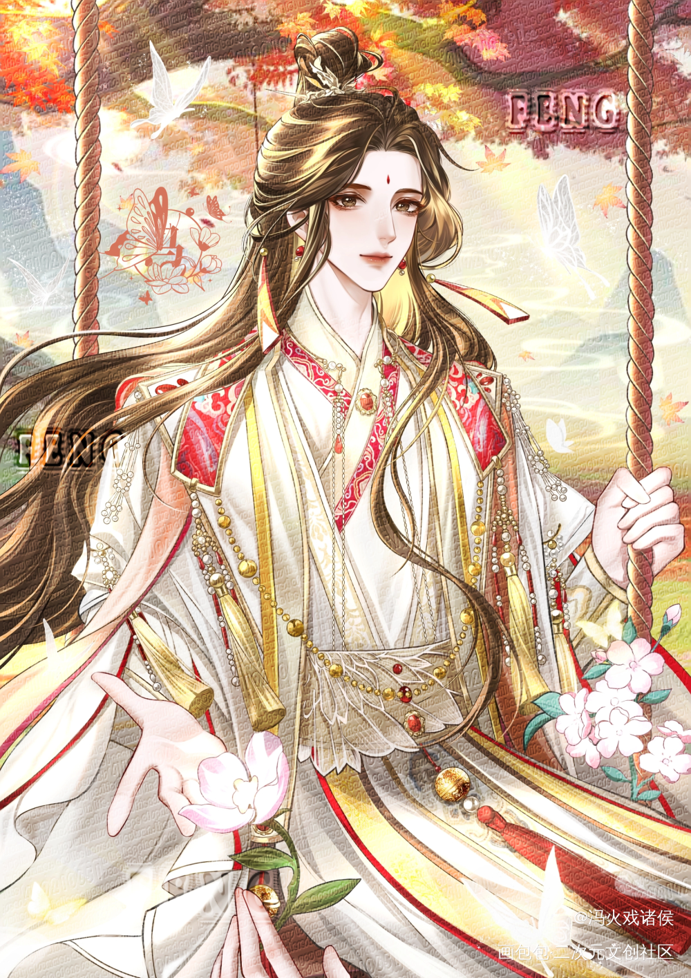 谢怜_天官赐福花怜谢怜绘画作品
