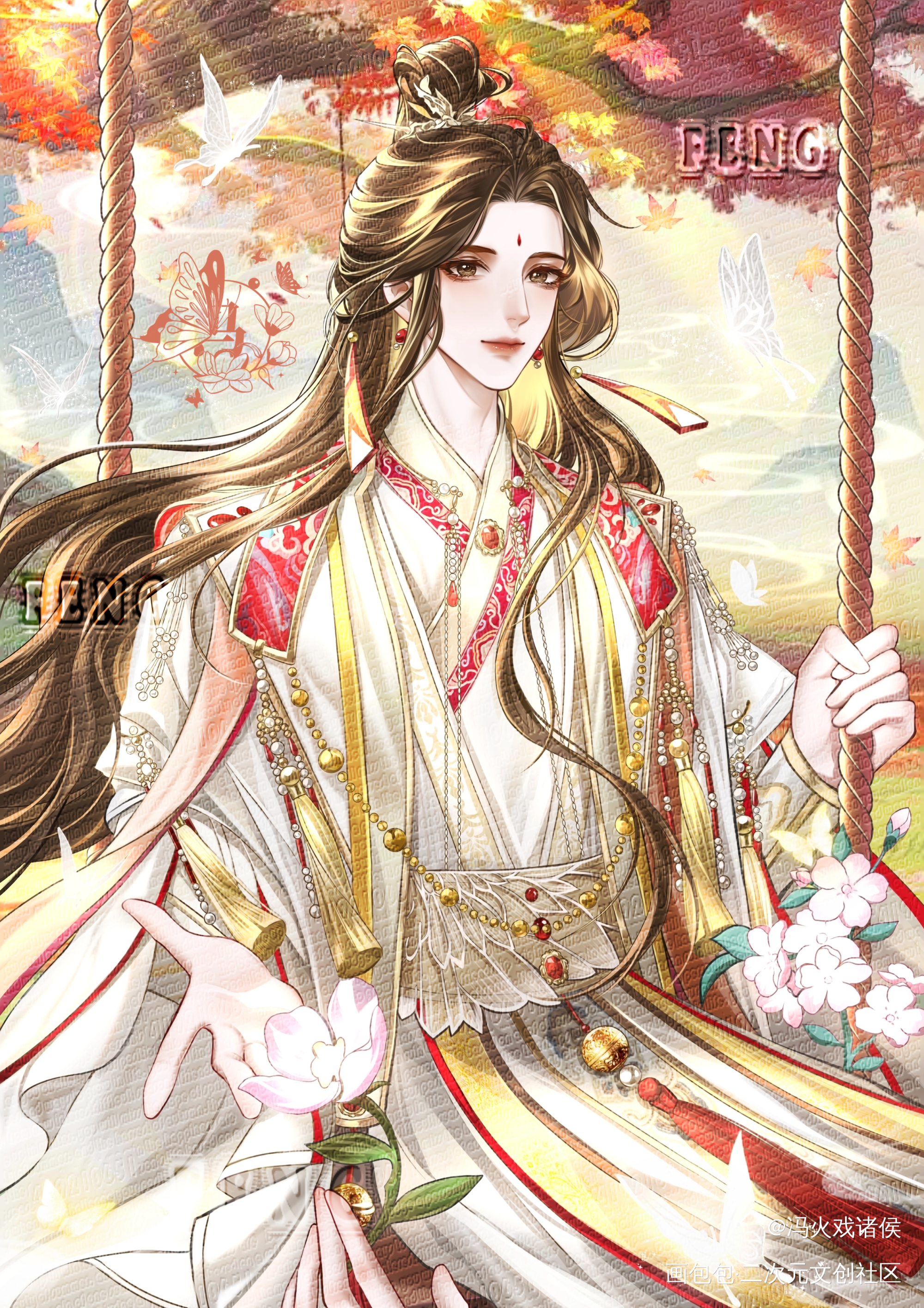 谢怜_天官赐福花怜谢怜绘画作品