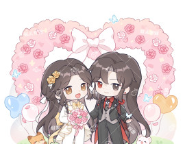花怜婚礼_绘画作品