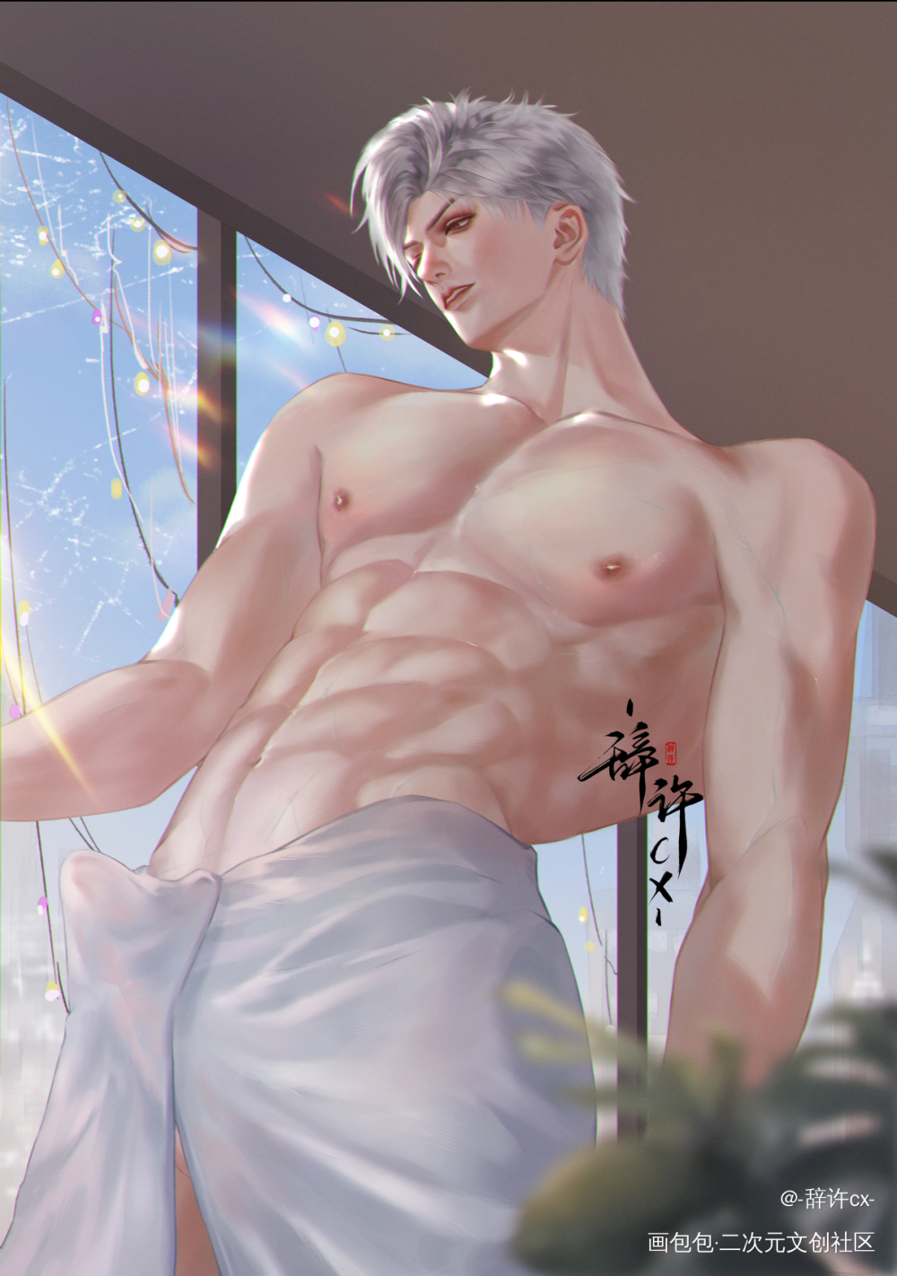 _恋与深空厚涂恋与深空秦彻绘画作品