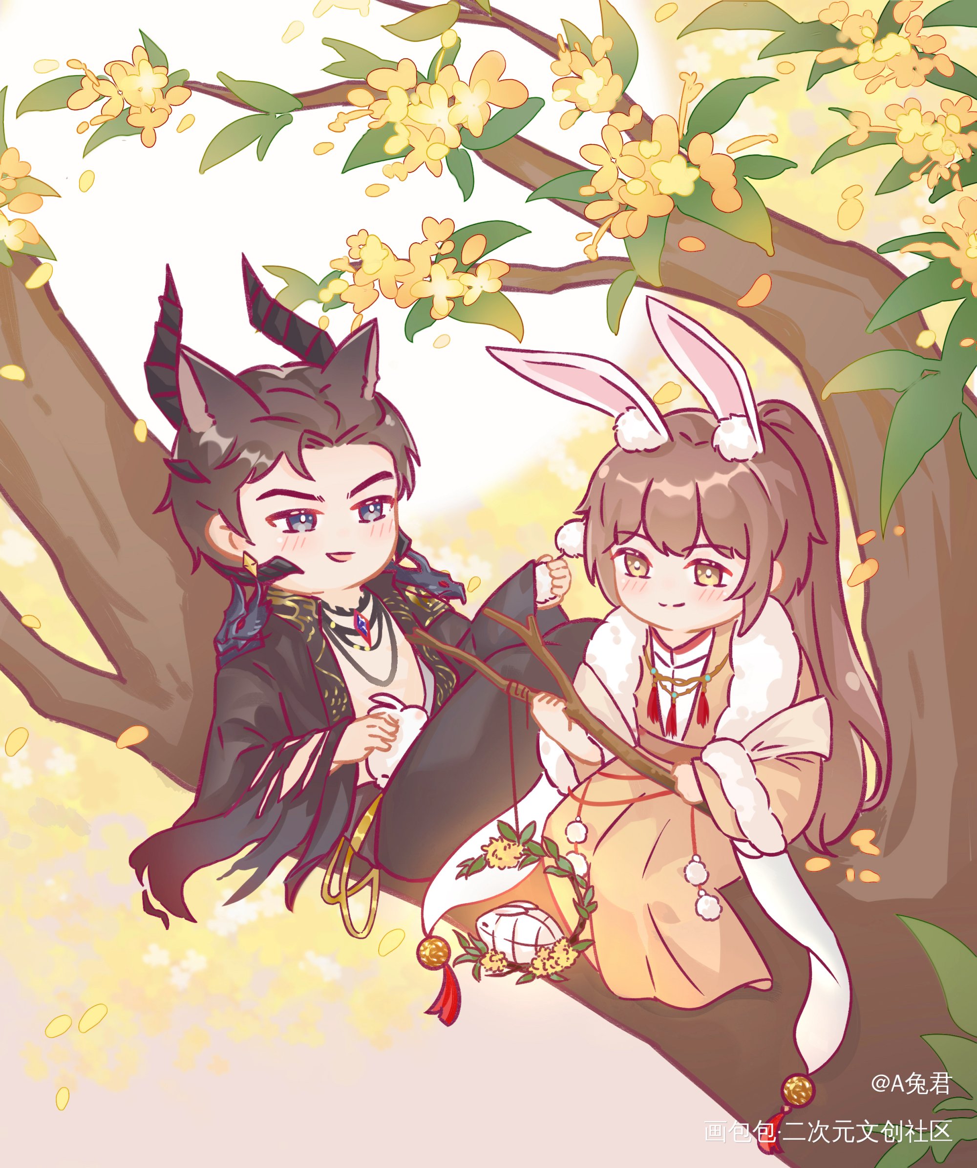 群秀99～15周年快乐_娘娘腔188男团群秀李程秀邵群绘画作品
