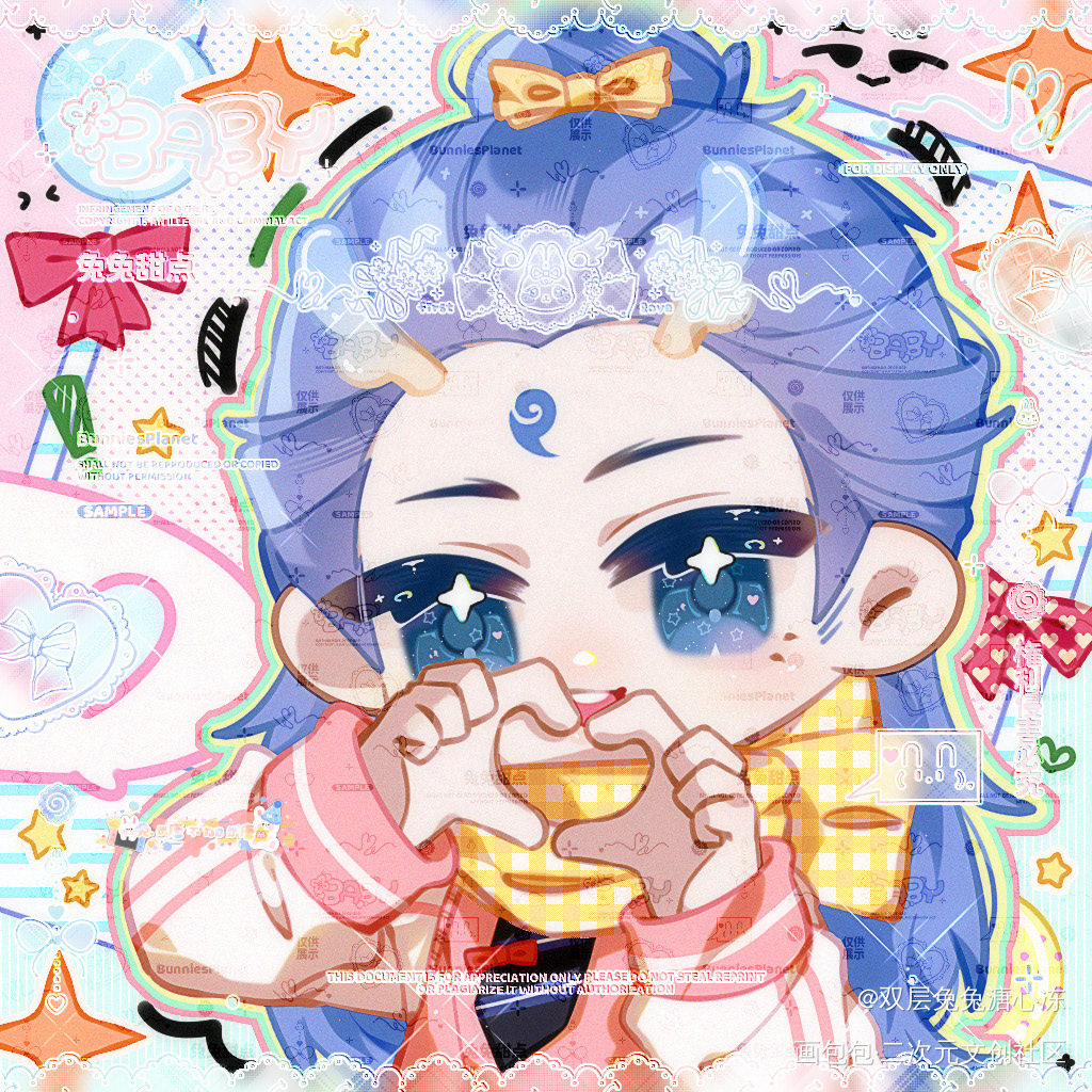 🫶🏻🫶🏻🫶🏻_藕饼绘画作品
