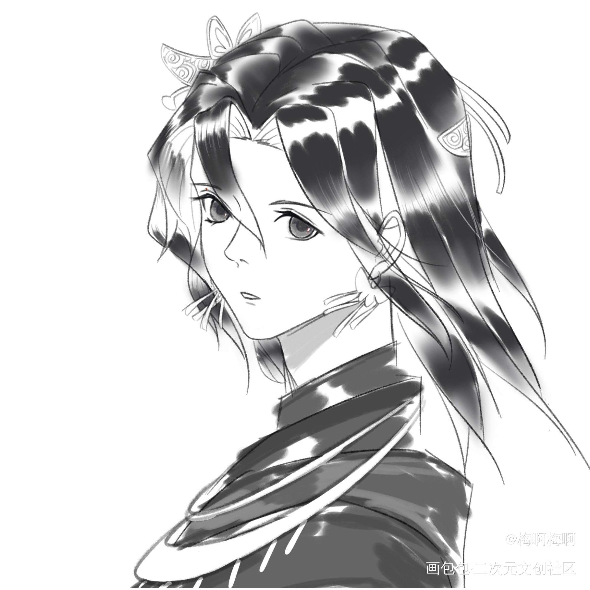 情蛊 | 沈见青：别在我阿妈面前惹我生气_沈见青情蛊绘画作品