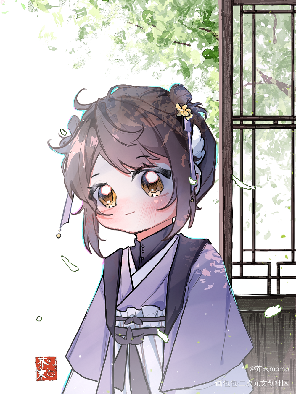 _代号鸢袁基·代号鸢Q版广陵王绘画作品