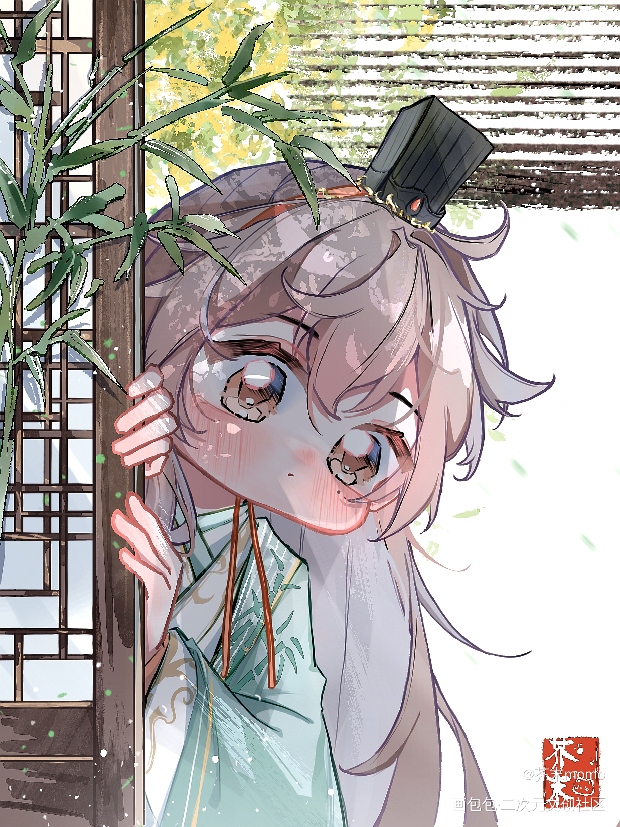 _代号鸢袁基·代号鸢Q版广陵王绘画作品
