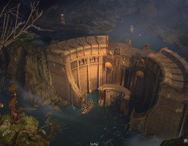 一座大坝_绘画作品