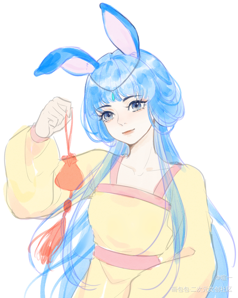 蓝兔兔_绘画作品