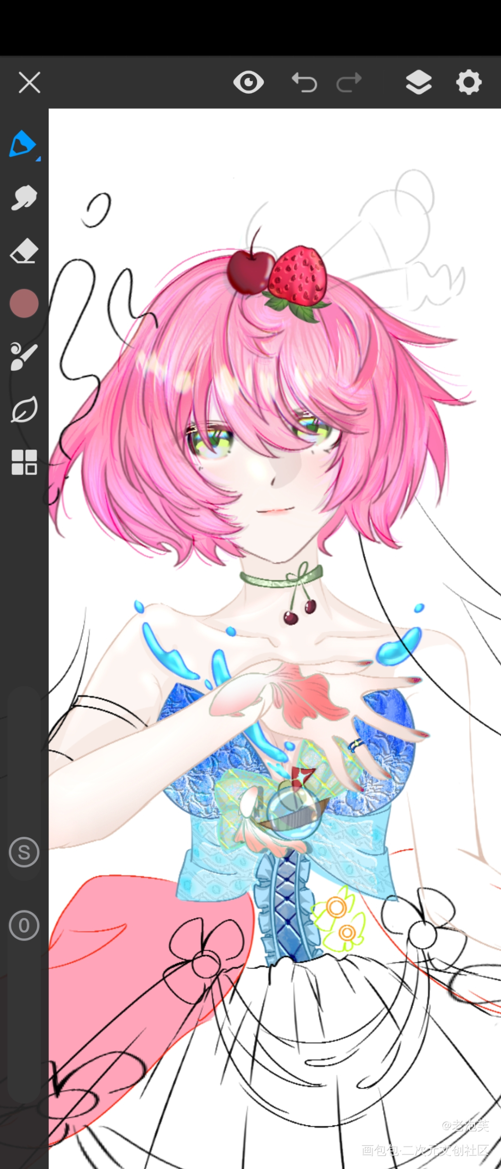 邪修角教程_草稿摸鱼自设原创绘画作品