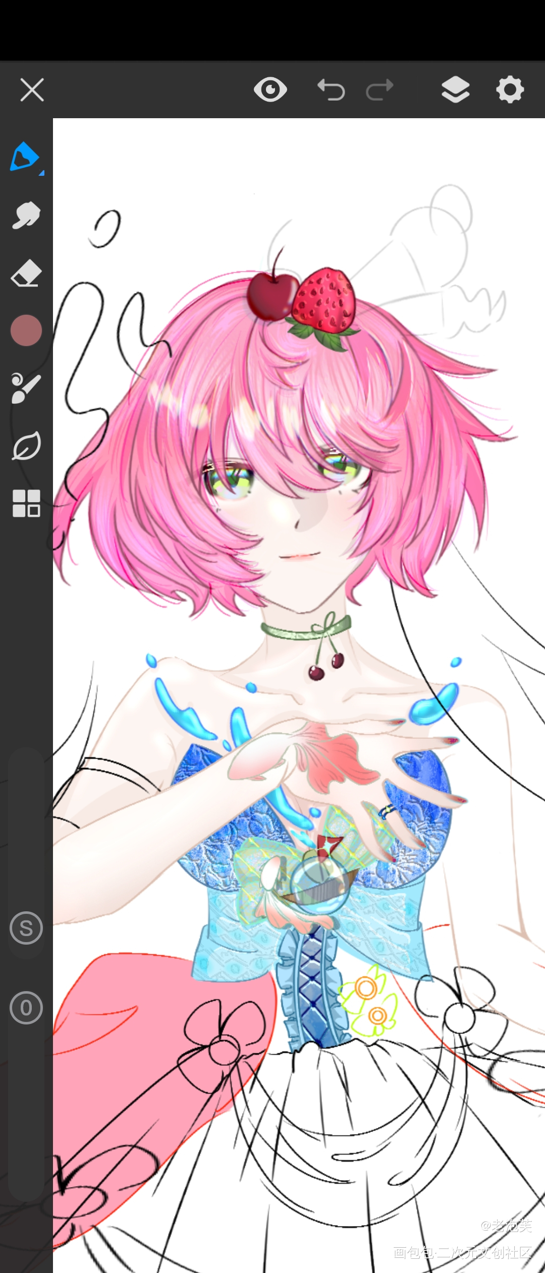 邪修角教程_草稿摸鱼自设原创绘画作品