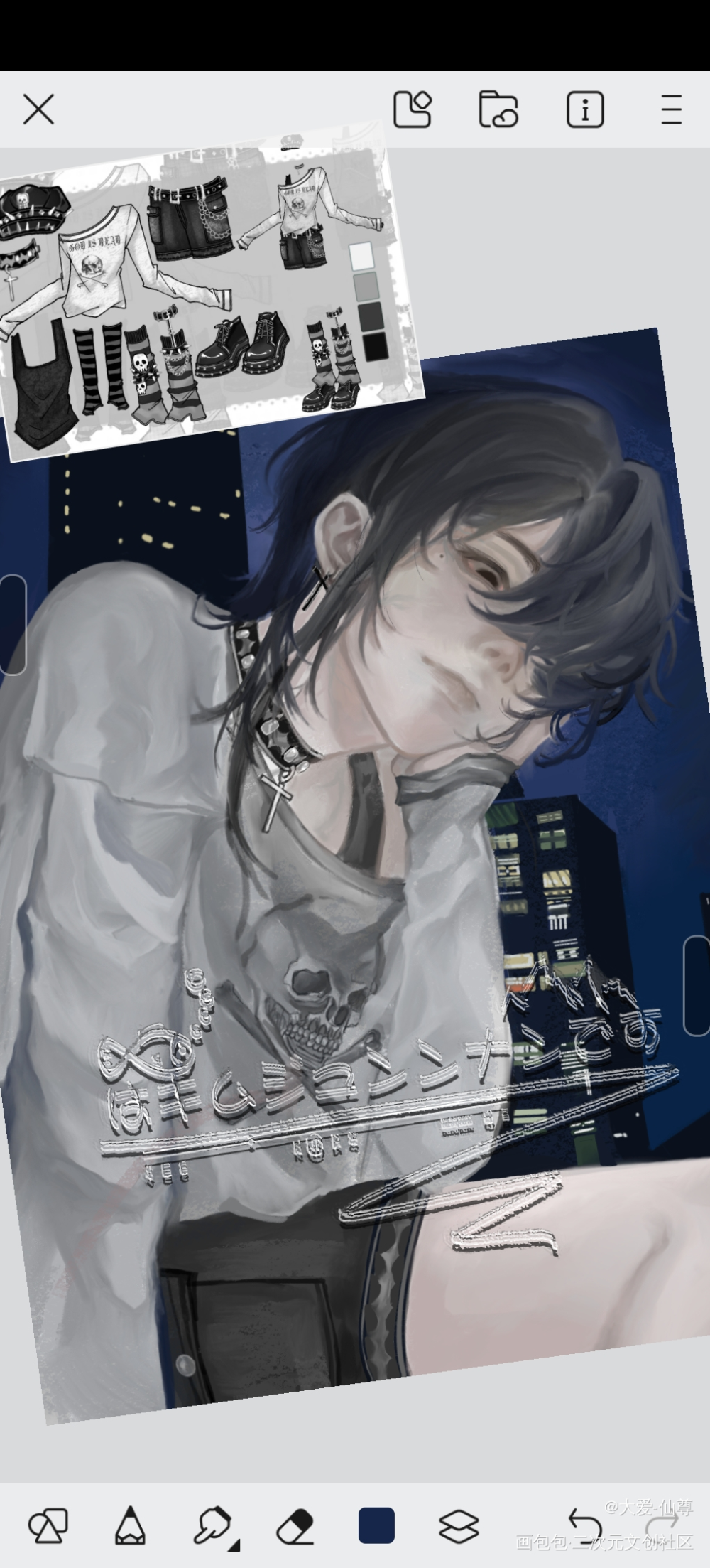 _伪厚涂绘画作品