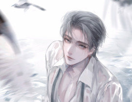 为爱搁浅绘画作品