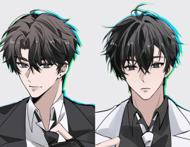 西服boy_绘画作品
