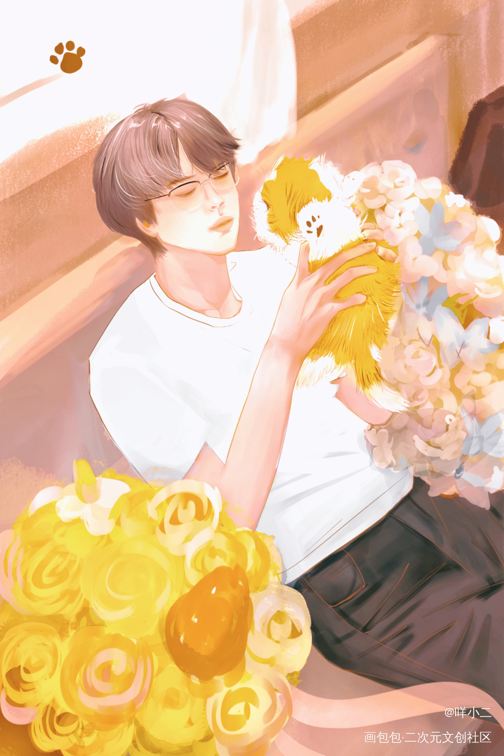 _私人少年画画绘画作品