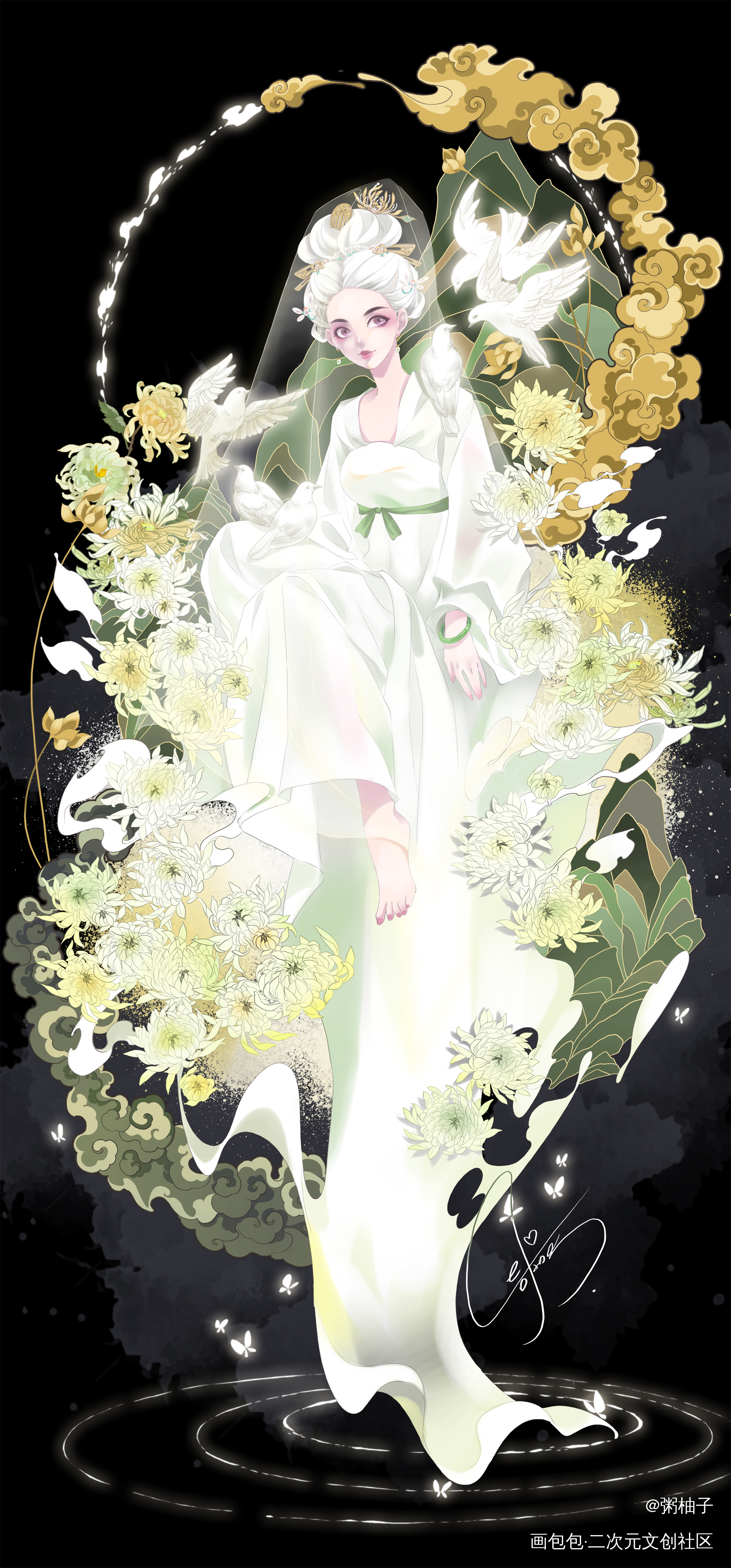 白素启秋_绘画作品