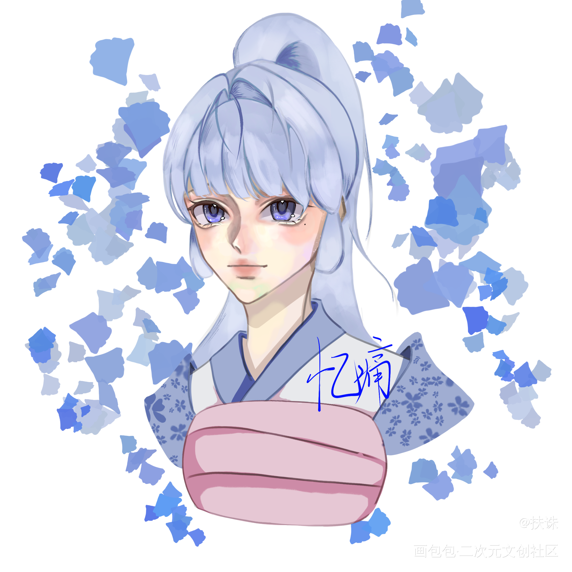 神里绫华_原神神里绫华绘画作品